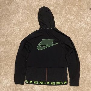 Nike NSW Big Box Logo Windbreaker Hoodie Zip Up Sz S